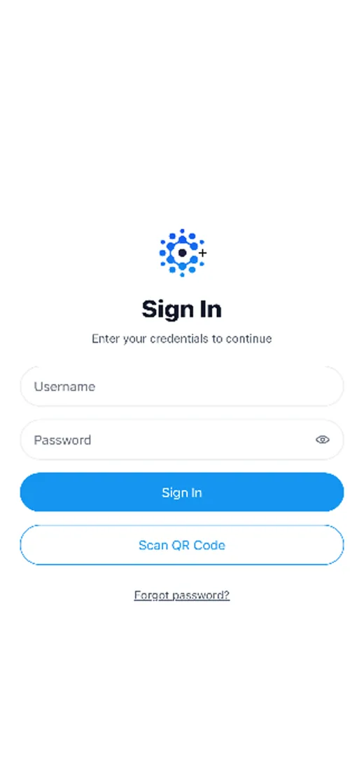 ConnectWare sign-in screen